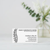 脊椎カイロプラクター複数アポイントメントカード 予約カード (スタンド正面)