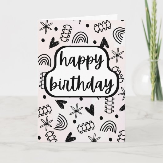 脊椎カイロプラクティックお誕生日カード 誕生日おめでとう カード (正面)