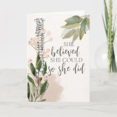 脊椎フローラ卒業カード、卒業カード、 カード (正面)