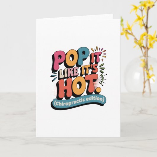 脊椎健康おもしろい愛好家のためのカイロプラクティック引用文 カード (黄色い花)