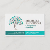 脊椎健康ツリー – カイロプラクティックアポイントメント 名刺 (正面)