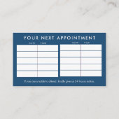 脊椎健康 – カイロプラクティックアポイントメント事業  名刺 (裏面)