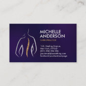 脊椎健康 – カイロプラクティックアポイントメント   名刺 (正面)