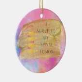 脊椎固定記念物クリスマス装飾品 セラミックオーナメント (右)