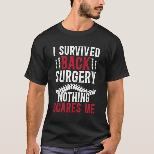 脊椎手術の回復を乗り越えた Tシャツ (正面)