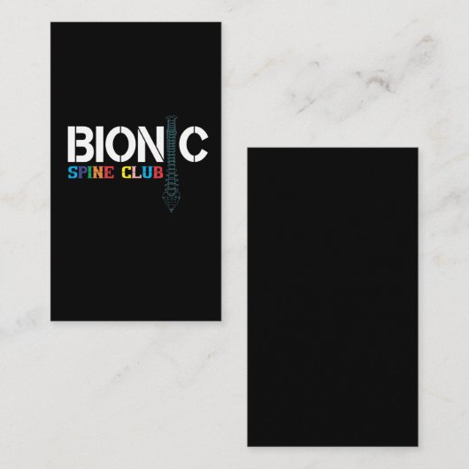 脊椎手術整復脊椎固定術が良くなる 名刺 (正面/裏面)