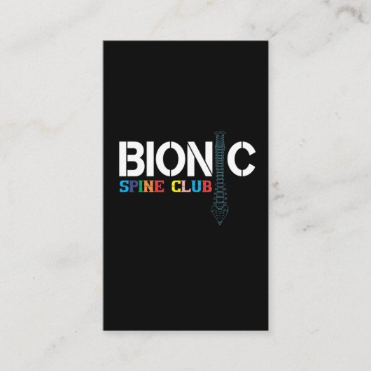 脊椎手術整復脊椎固定術が良くなる 名刺 (正面)