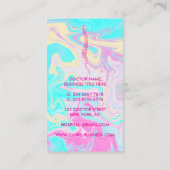 脊椎整形外科ドクターピンク 名刺 (裏面)