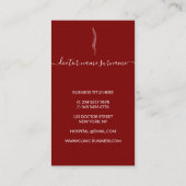 脊椎整形外科ドクターブルゴーニュ 名刺 (裏面)