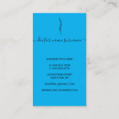 脊椎整形外科ドクターブルー 名刺 (裏面)