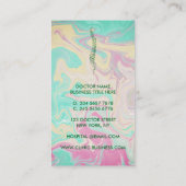 脊椎整形外科医グリーン 名刺 (裏面)