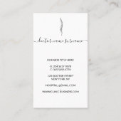 脊椎整形外科医 名刺 (裏面)