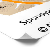 脊椎溶解症と脊椎溶解症，ラベル ポスター (角)