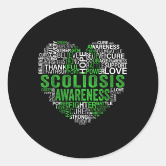 脊椎症グリーンリボン認識度のサポート ラウンドシール