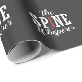 脊椎白人カイロプラクター整おもしろい形外科 ラッピングペーパー (ロールコーナー)