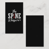 脊椎白人カイロプラクター整おもしろい形外科 名刺 (正面/裏面)