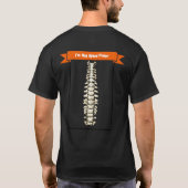 「脊椎融合を患っていたと判断するな」 Tシャツ (裏面)