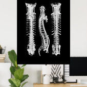 脊椎解剖学アート ポスター (ホームオフィス)