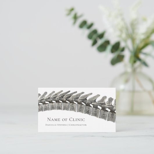 脊椎骨カイロプラクターアポイントメントアラーム 予約カード (スタンド正面)