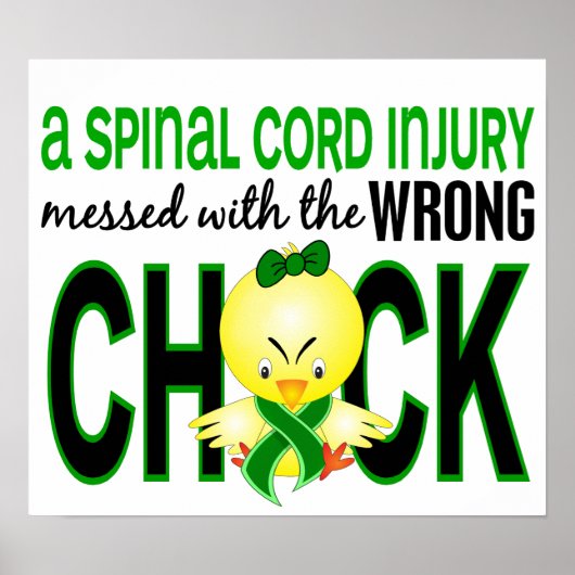 脊髄の損傷が間違った亀裂でめちゃくちゃになった ポスター (正面)