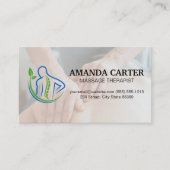 脊髄バックロゴ |マッサージセッション 名刺 (正面)