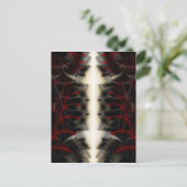 脊髄ペイズリーゴシックFractal Signedミニプリント ポストカード (スタンド正面)