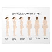 脊髄変形型 ノートパッド (正面)