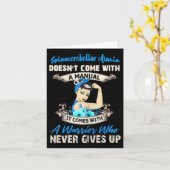 脊髄小脳失調症のマニュアルはない カード (黄色い花)