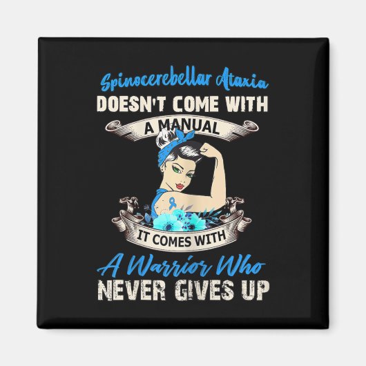 脊髄小脳運動失調来症の女性 マグネット (正面)