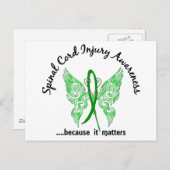 脊髄損傷 バタフライ 6.1 ポストカード (正面/裏面)