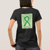 脊髄損傷 awareness リボン エンジェル T シャツ (裏面)