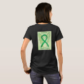 脊髄損傷 awareness リボン エンジェル T シャツ (裏面フル)