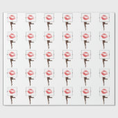 脚とキス ラッピングペーパー (フラット)