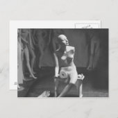 脚と腕を取り除いたマネキン ポストカード (正面/裏面)