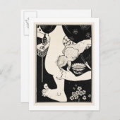 脚のふくらはぎの誕生、イラストレーション ポストカード (正面/裏面)