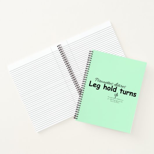 脚の保持がソフトミントと黒に変わる ノートブック (内部)