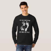 脚の切断シャツのユーモア切断サポートジョーク Tシャツ (正面フル)