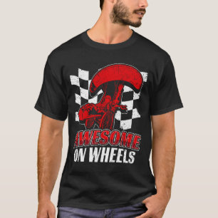 脚の切断ダブル脚の切断ハンディキャップ車いす Tシャツ