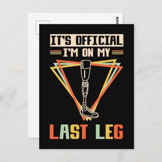 脚の切断ユーモア脚の切断 ポストカード (正面/裏面)