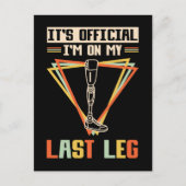 脚の切断ユーモア脚の切断 ポストカード (正面)