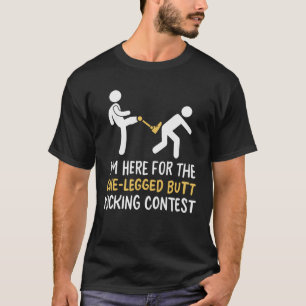 脚の切断者が脚の切断ユーモアを冗談 Tシャツ