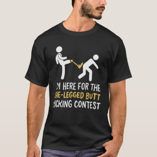 脚の切断者が脚の切断ユーモアを冗談 Tシャツ
