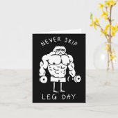 脚の日をスキップしない カード (黄色い花)