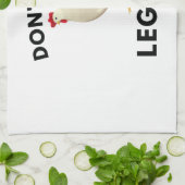 脚の日をスキップしない キッチンタオル (折り畳み)