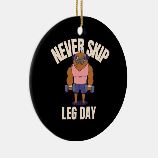 脚の日をスキップしない セラミックオーナメント (右)