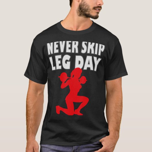 脚の日付をスキップしない2 Tシャツ (正面)