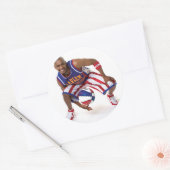 脚の間のスクーター ラウンドシール (封筒)