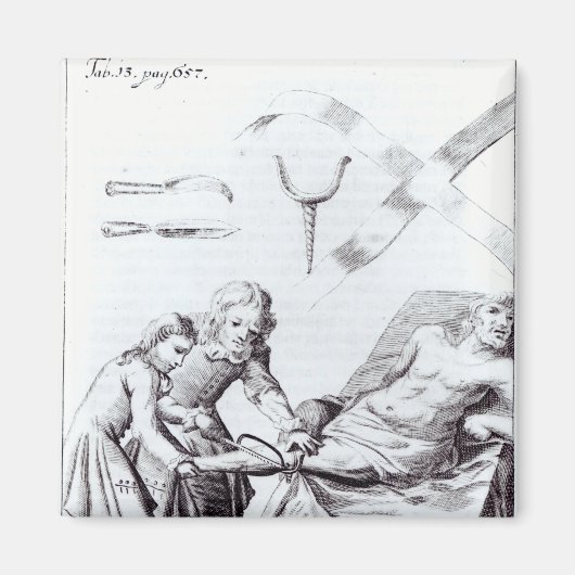 脚を切断する外科手術 マグネット (正面)