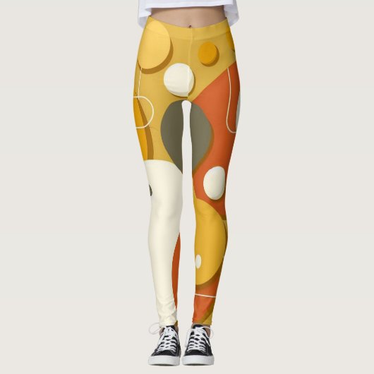 脚を動かす レギンス (正面)