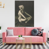 脚を組むかわいそうなメイドが大好き キャンバスプリント (インサイチュ (リビング))